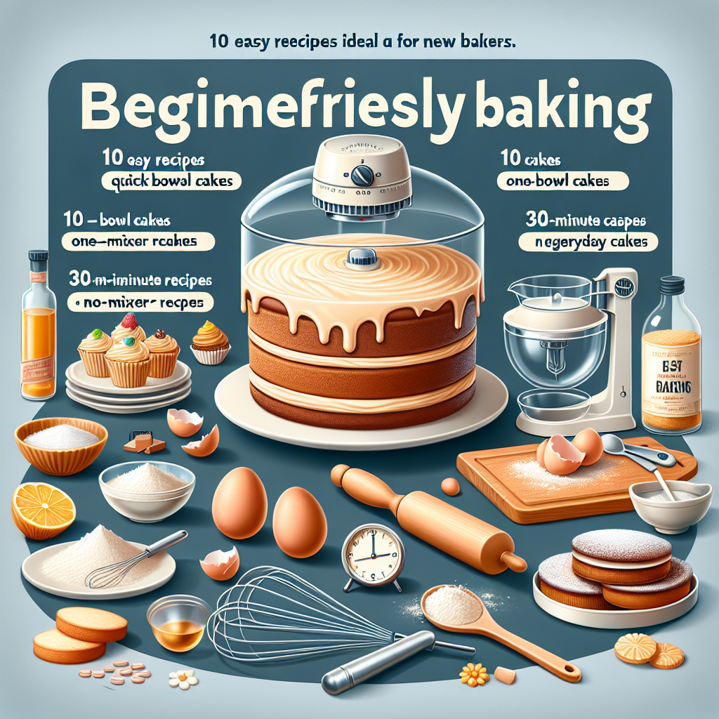 Beginner-Friendly Baking: 10 Easy Recipes for New Bakers