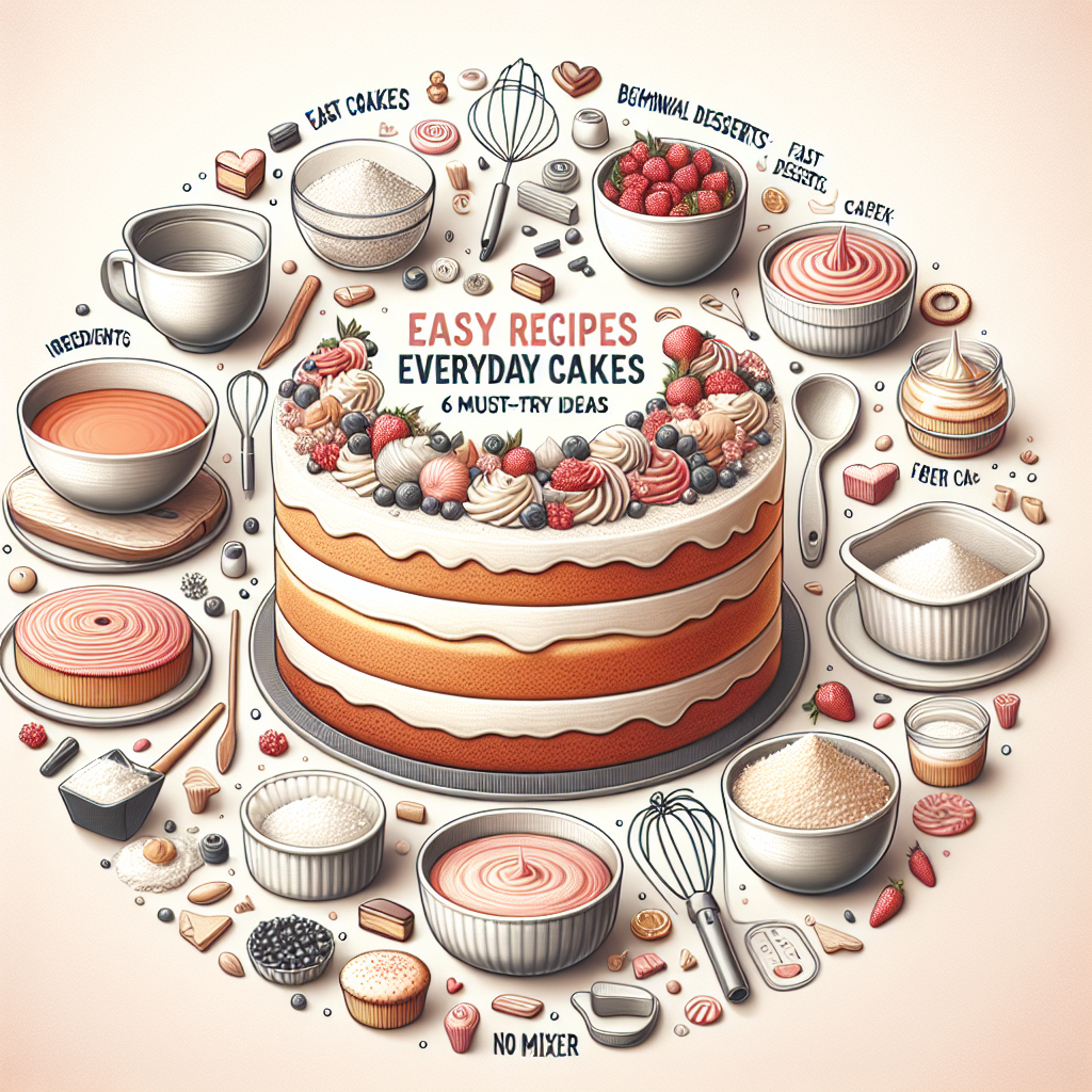 Easy Recipes for Everyday Cakes: 6 Must-Try Ideas