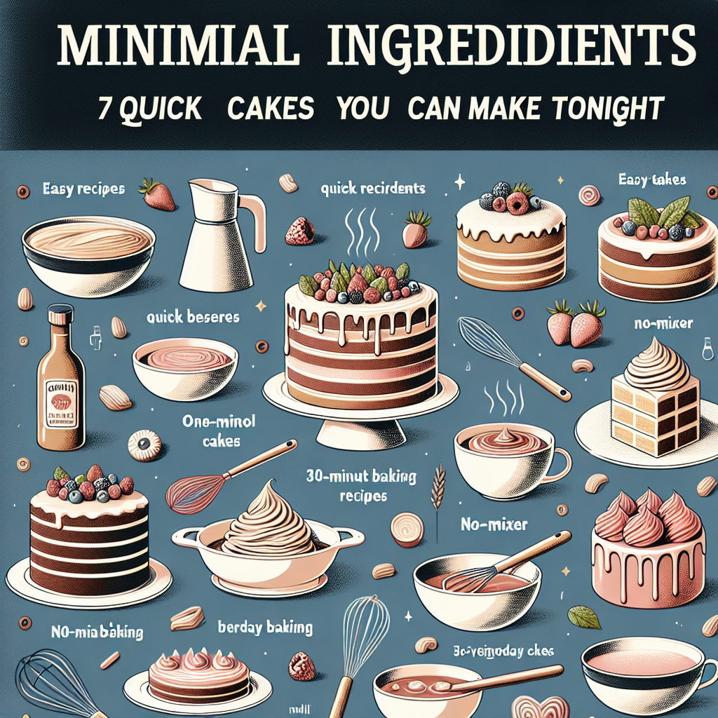 Minimal Ingredients: 7 Quick Cakes You Can Make Tonight