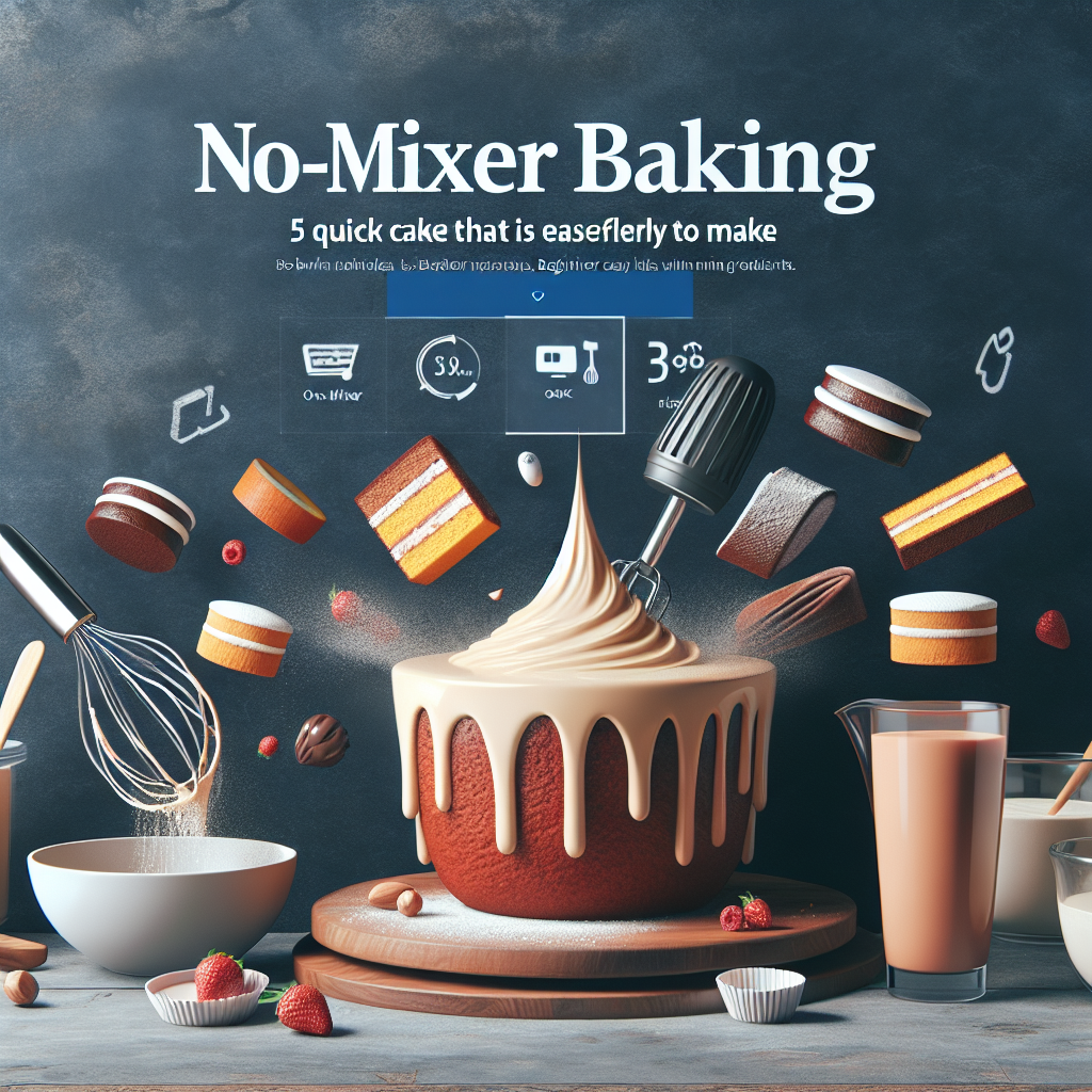 No-Mixer Baking: 5 Quick Cakes That Are Effortless to Make