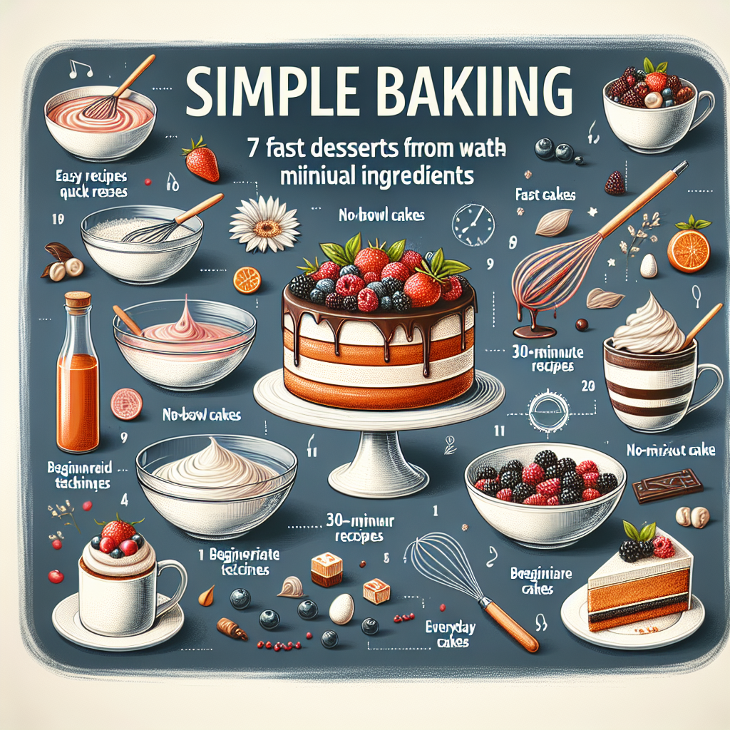 Simple Baking: 7 Fast Desserts with Minimal Ingredients