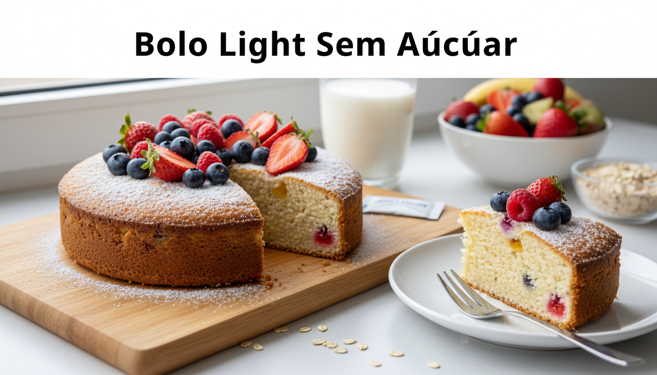 Bolo Light Sem Açúcar Como Fazer uma Receita Deliciosa e Saudável
