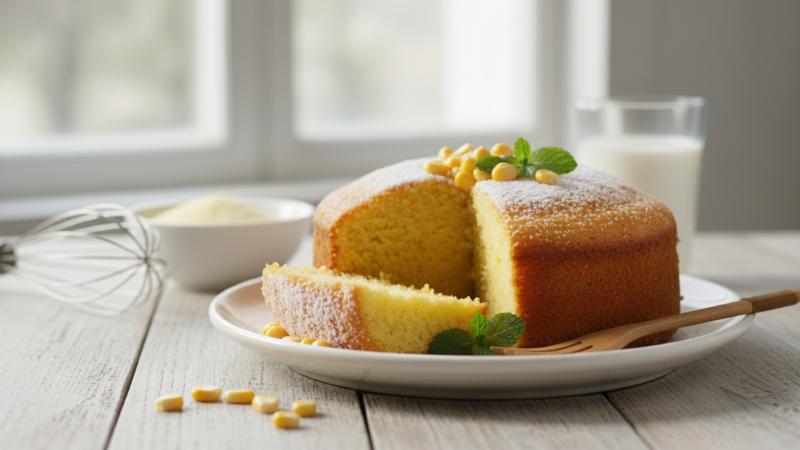 Como Fazer Bolo Light de Fubá Simples: Receita Fofinha e Saudável