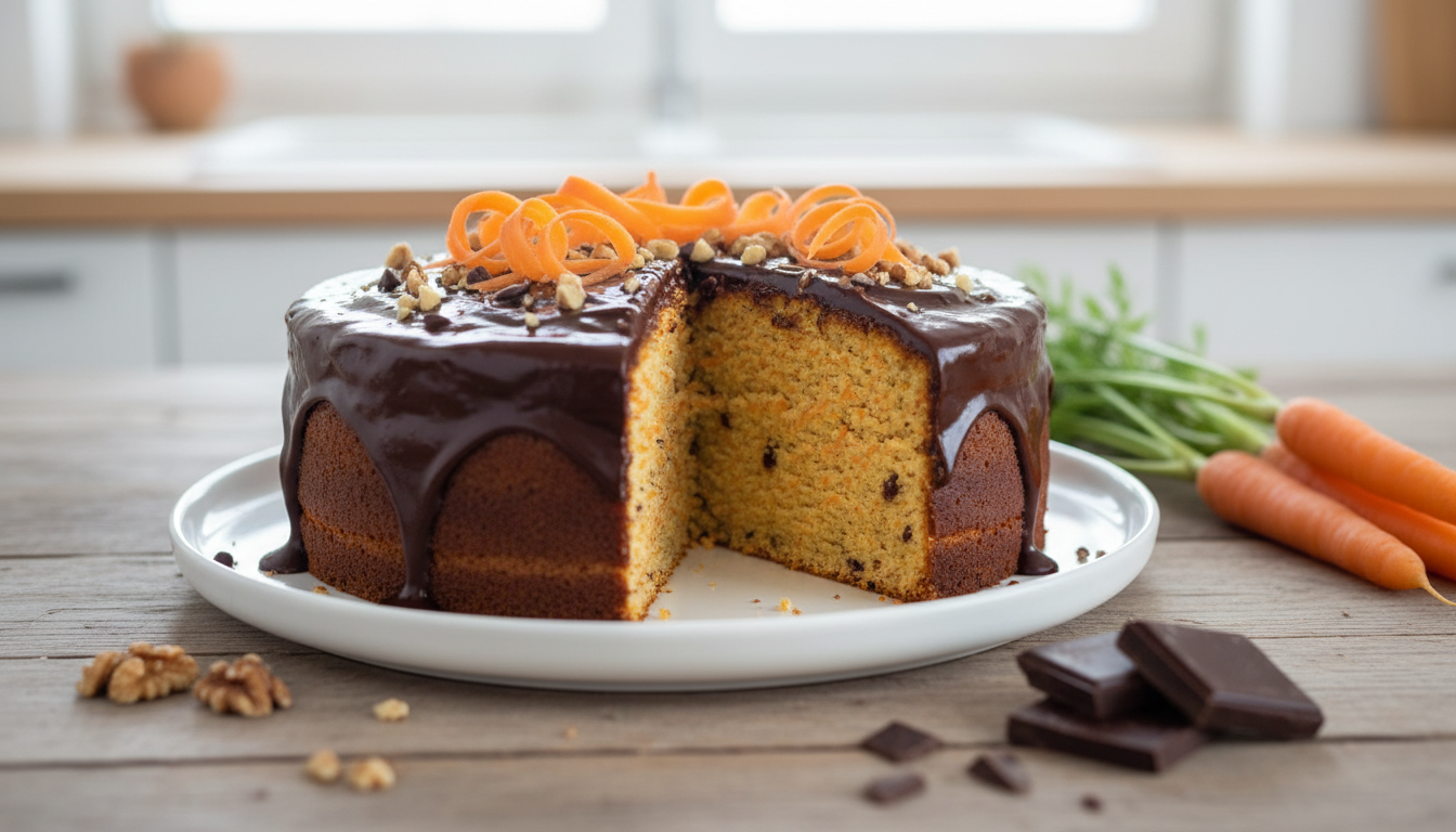 Como Preparar Bolo Vegano de Cenoura com Chocolate: Receita Fofinha e Irresistível
