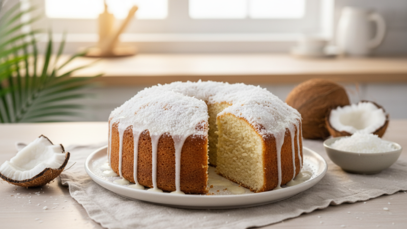 Bolo Vegano de Coco: Aprenda a Receita Mais Fofinha e Saborosa