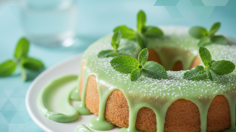 Bolo de Menta Refresque-se com Esse Sabor Único e Irresistível